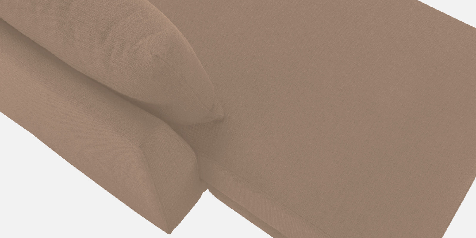 Ira Fabric LHS 6 Seater Convertible Sofa Cum Bed In Cookie Beige Colour - Febonic Living