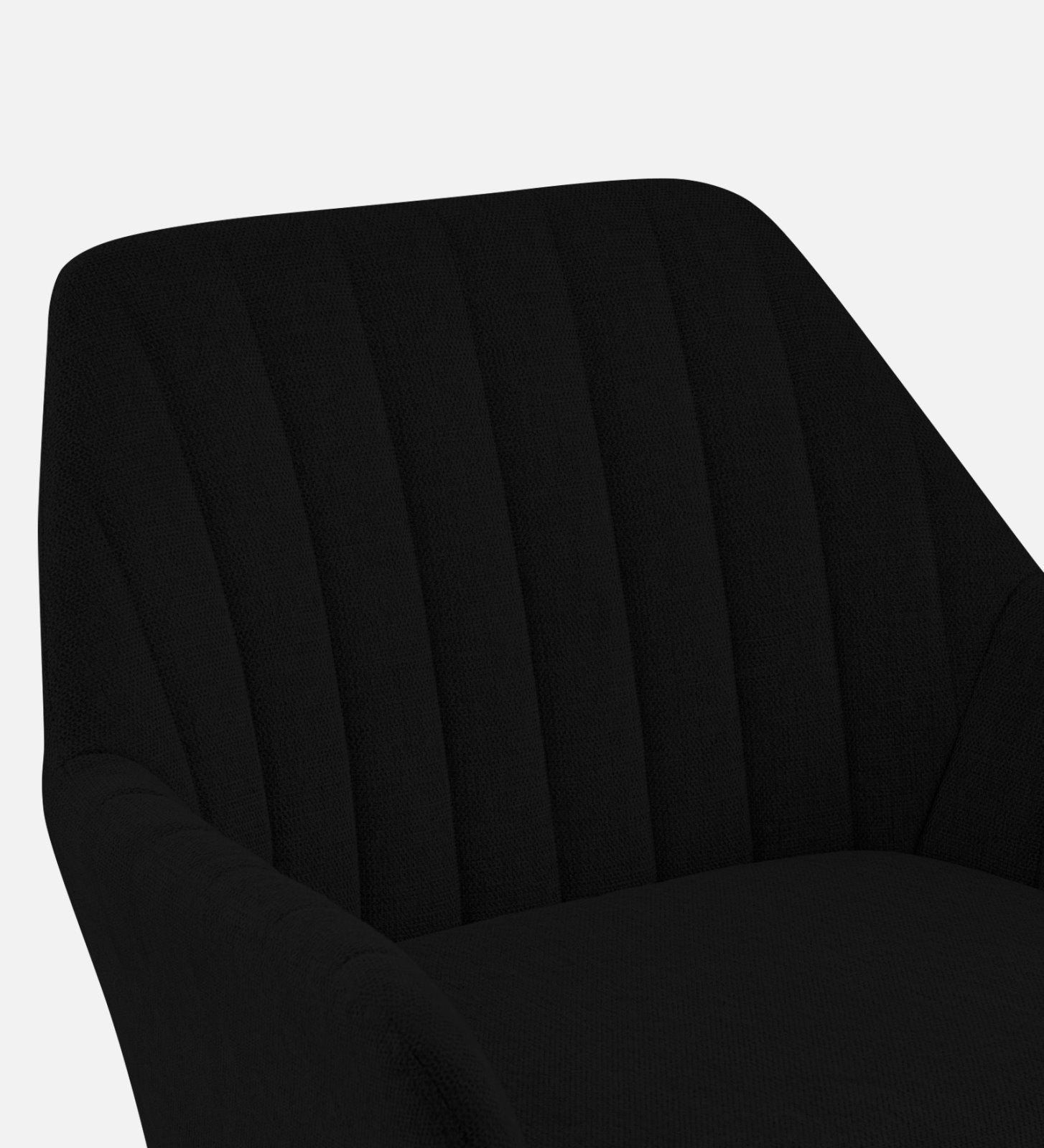 Bella Fabric Arm Chair In Zed Black Colour - Febonic Living