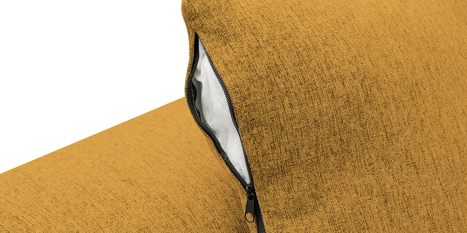 Bony Fabric 3 Seater Convertible Sofa Cum Bed In Blush Yellow Colour - Febonic Living