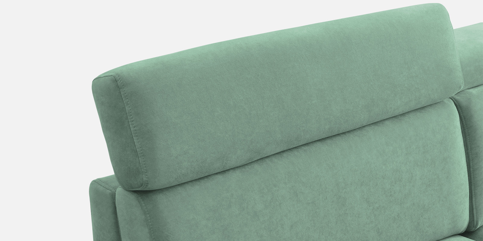 Hiro Fabric 3 Seater Sofa In Mist Blue Colour - Febonic Living