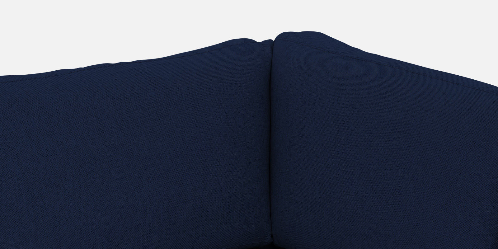 Freedom Velvet 6 Seater RHS Corner Sofa In Indigo Blue Colour With Ottoman - Febonic Living