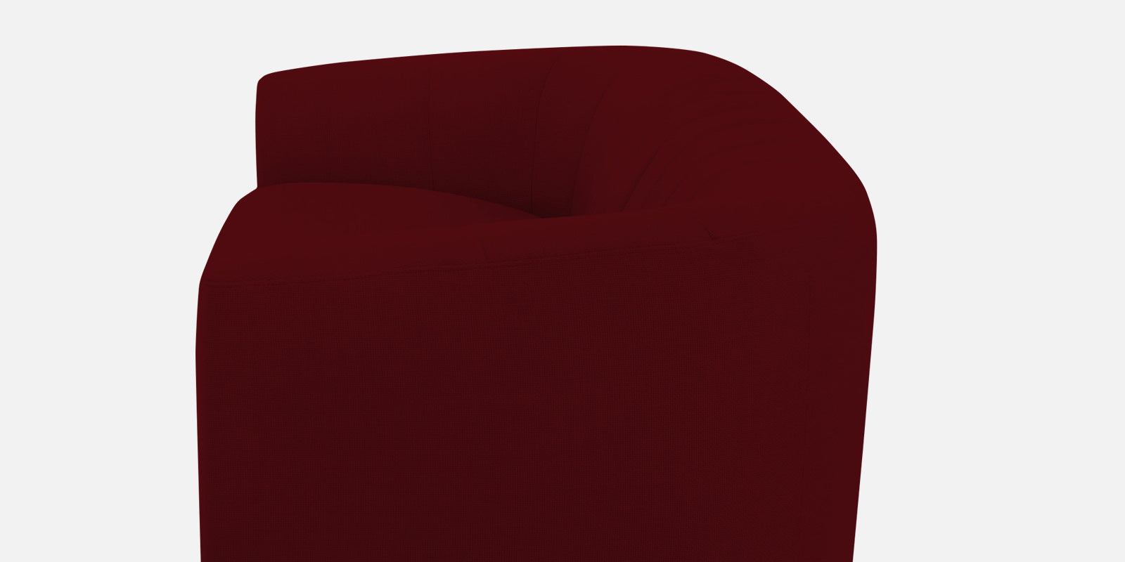 Mara Fabric 3 Seater Sofa In Ruby Red Colour