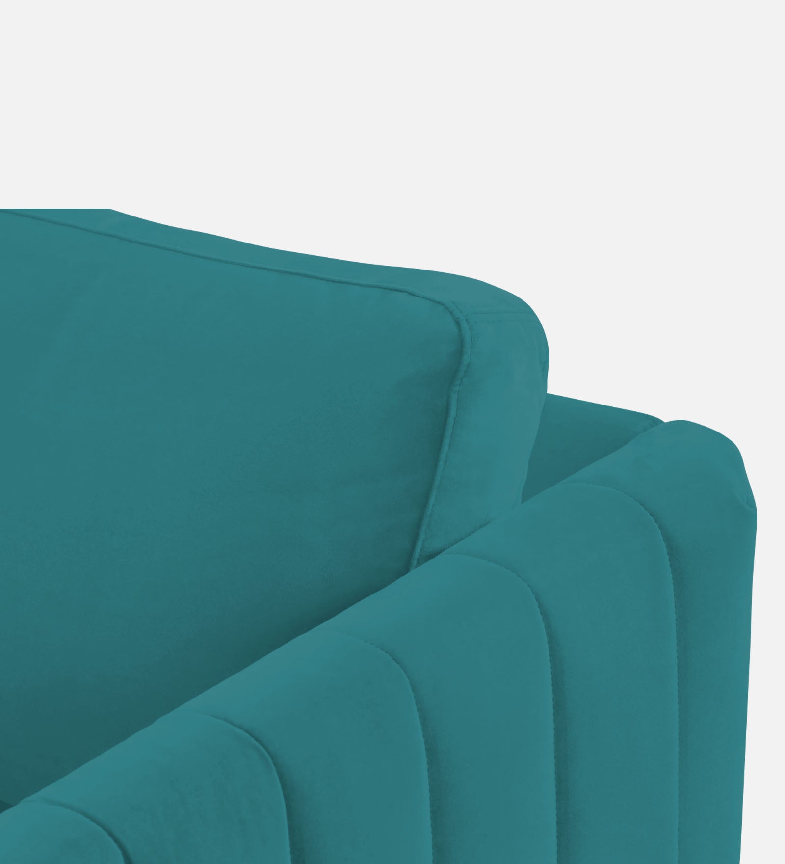 Haru Velvet 1 Seater Sofa In Arabian green Colour - Febonic Living