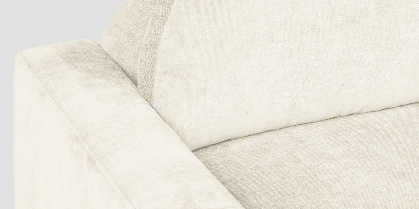 Dara Fabric 2 Seater Sofa In Ivory Cream Colour - Febonic Living