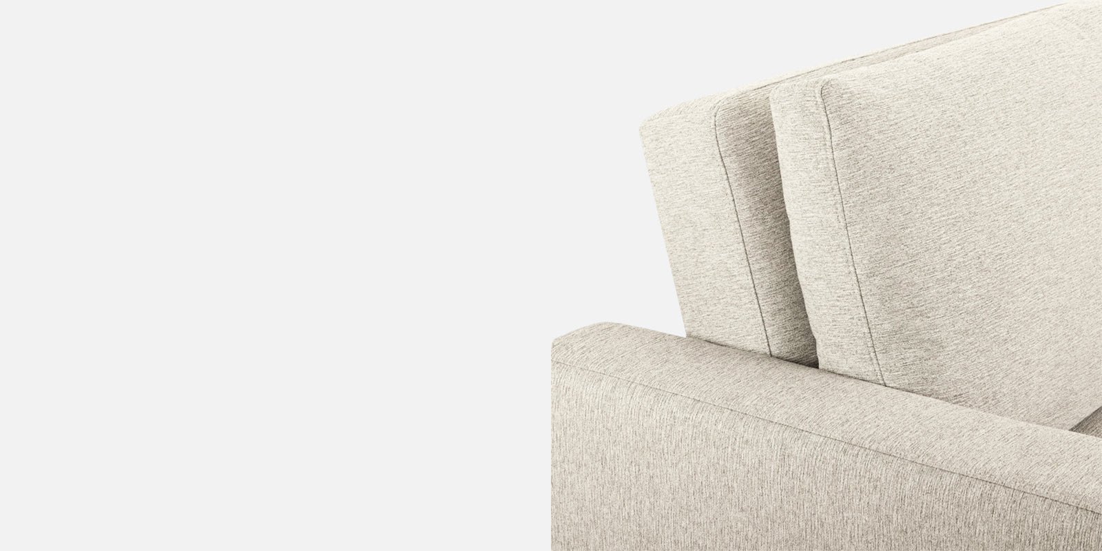 Lobby Fabric 2 Seater Pull Out Sofa Cum Bed In Ivory Cream Colour - Febonic Living