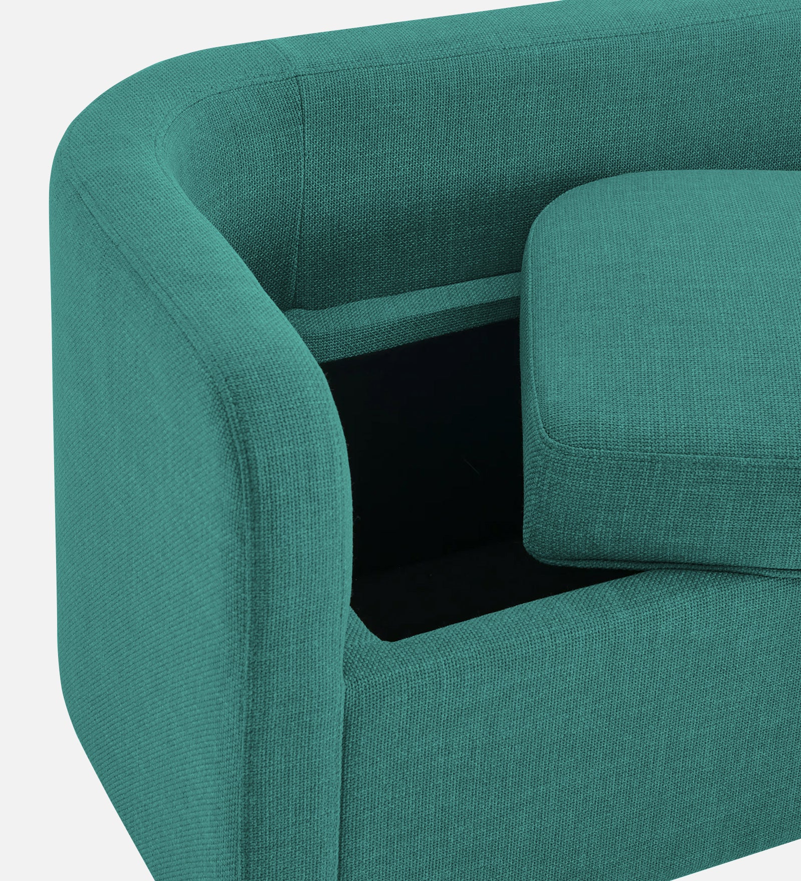 Cooper Fabric Storage Bench In Sea Green Colour - Febonic Living