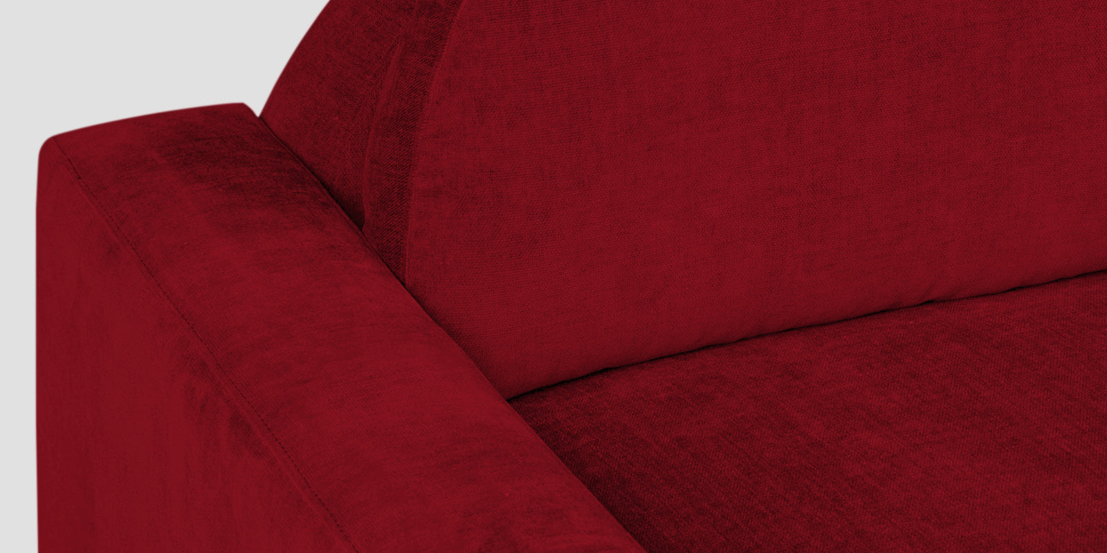 Dara Fabric 3 Seater Sofa In Ruby Red Colour