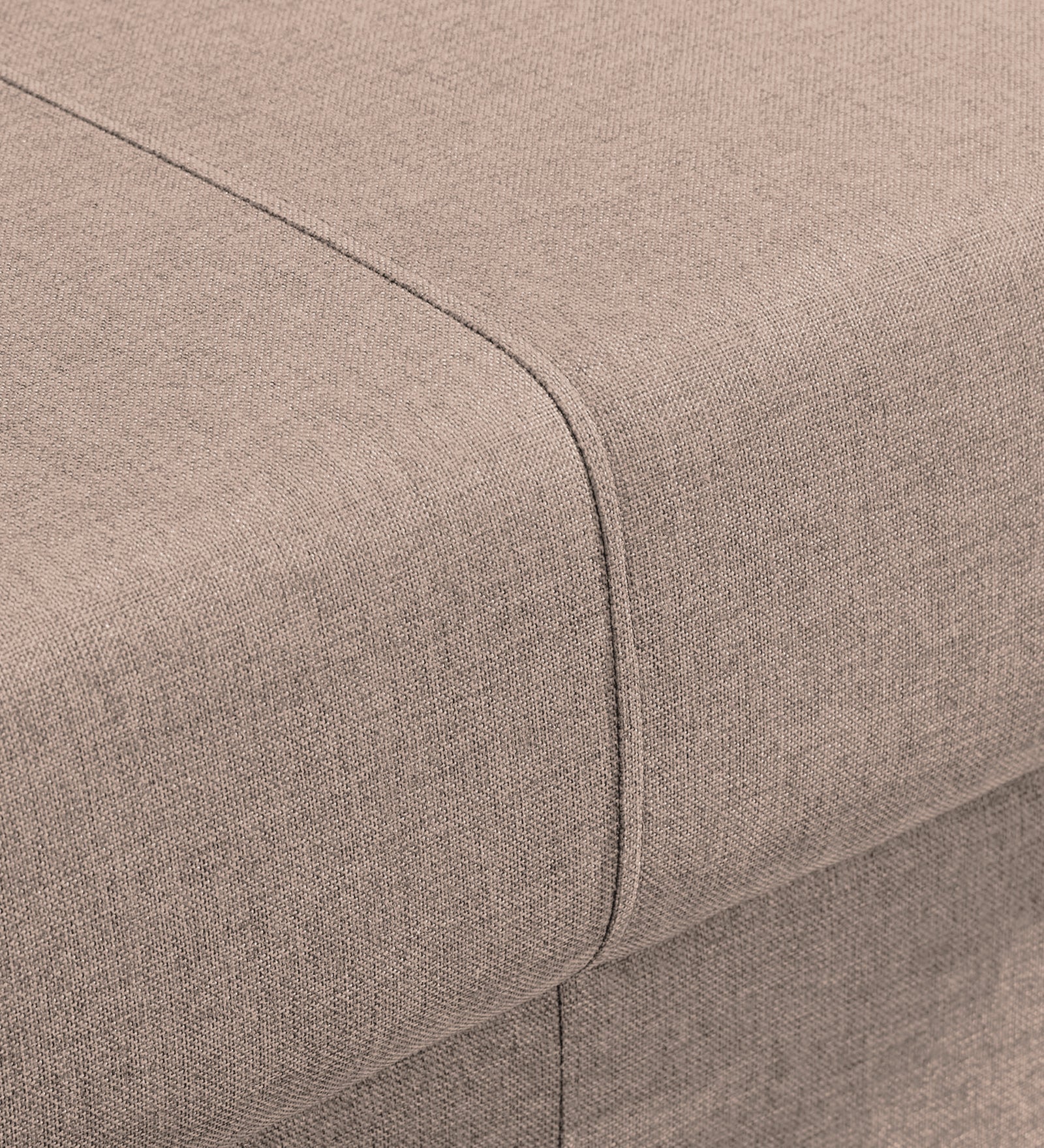 Devo Fabric 1 Seater Sofa In Kadhi Beige Colour - Febonic Living