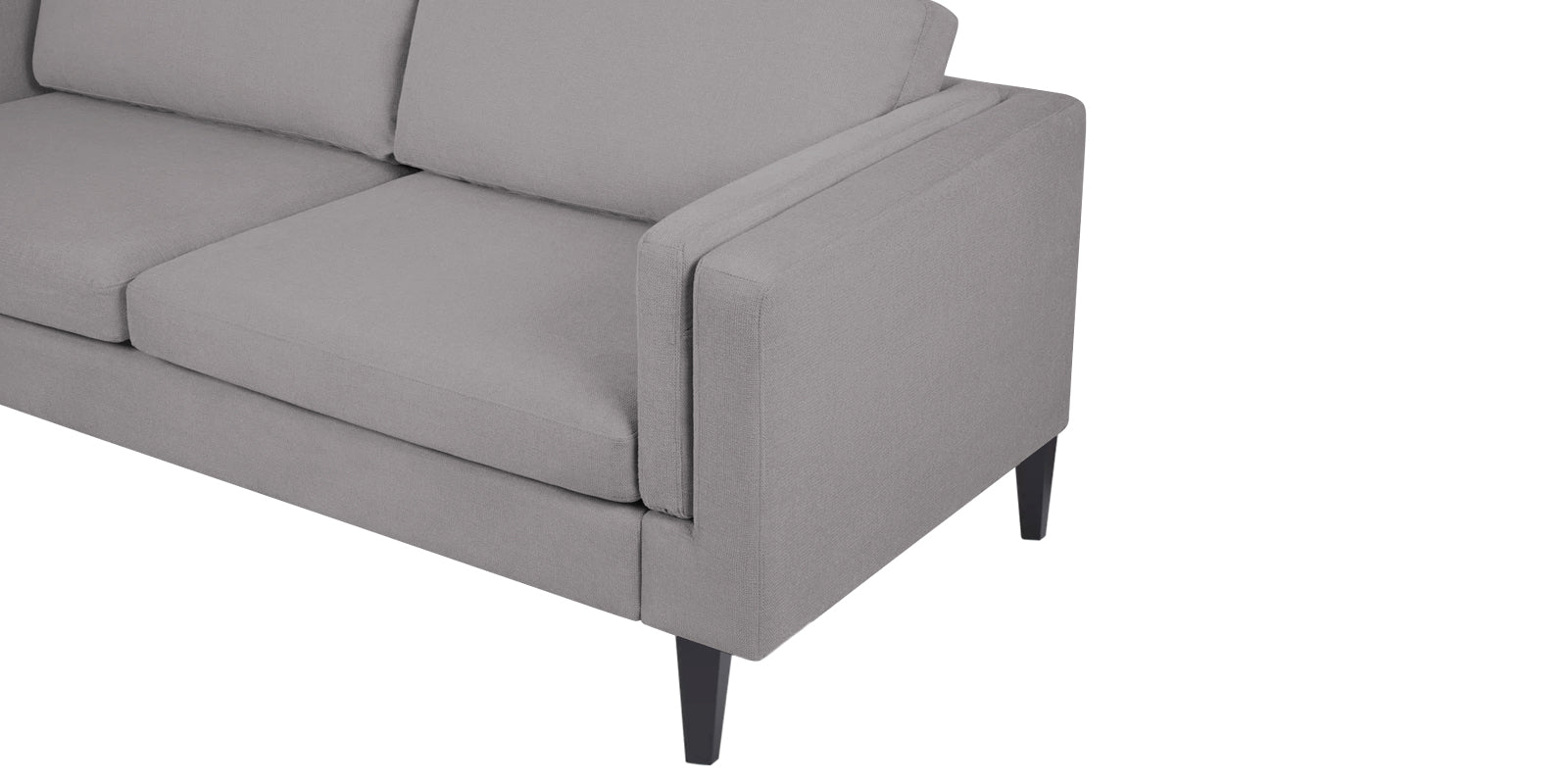 Jasper Velvet 3 Seater Sofa in concrete grey Colour