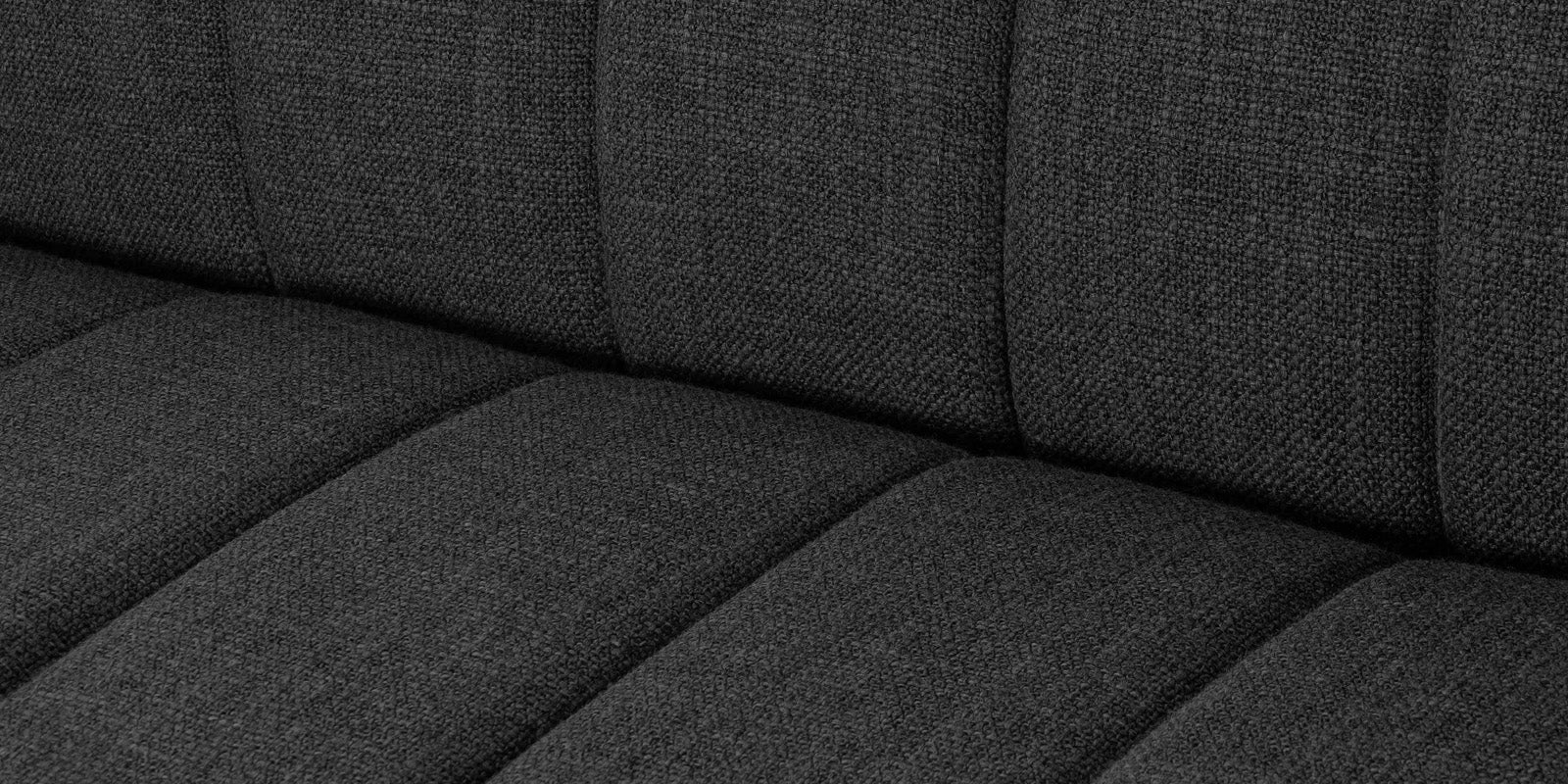 Lara Fabric 2 Seater Sofa In Charcoal Grey Colour - Febonic Living