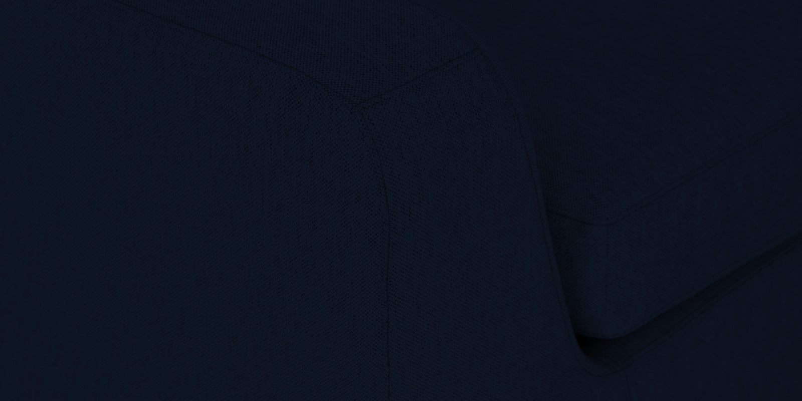 Freedom Velvet 6 Seater LHS Corner Sofa In Dark Blue Colour With Ottoman - Febonic Living
