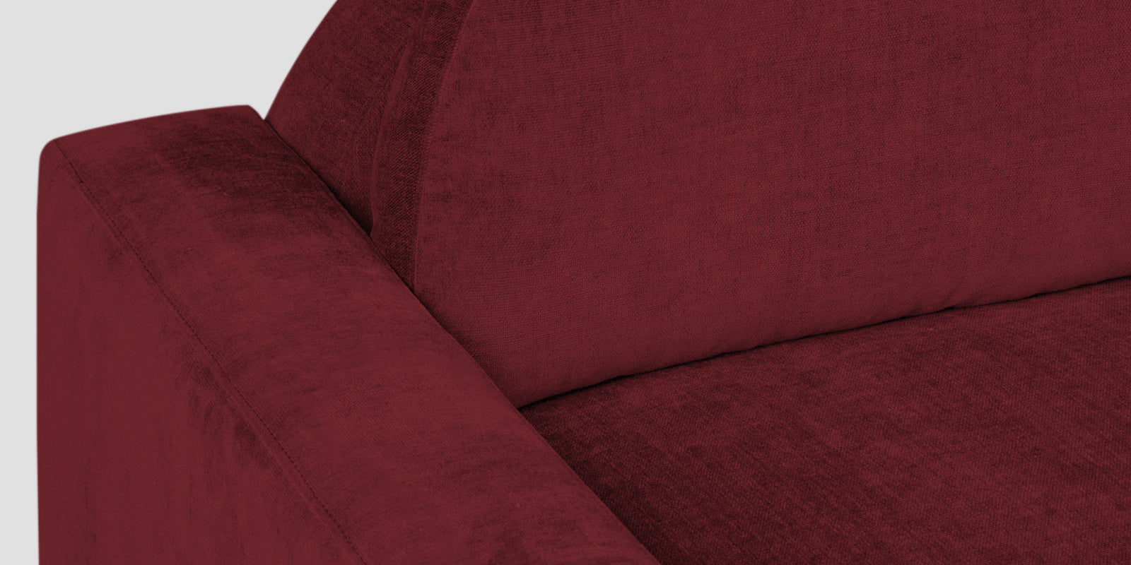 Dara Fabric 2 Seater Sofa In Blood Maroon Colour - Febonic Living