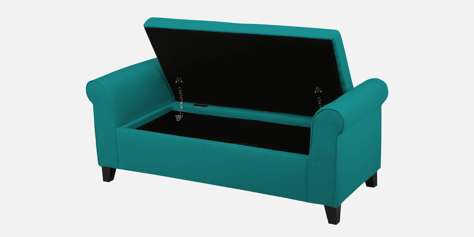 Molo Fabric 3 Seater Recamier In Sea Green Colour With Storage - Febonic Living