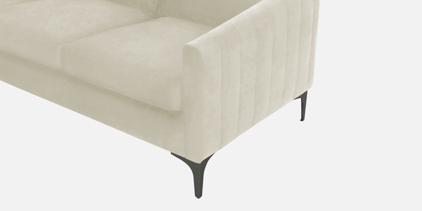 Haru Fabric RHS Sectional Sofa (3+Lounger) In Warm White Colour - Febonic Living