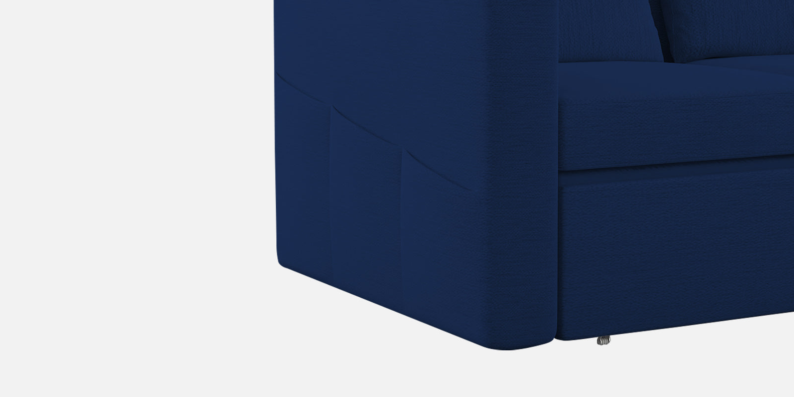 River Fabric 2 Seater Pull Out Sofa Cum Bed In Royal Blue Colour - Febonic Living
