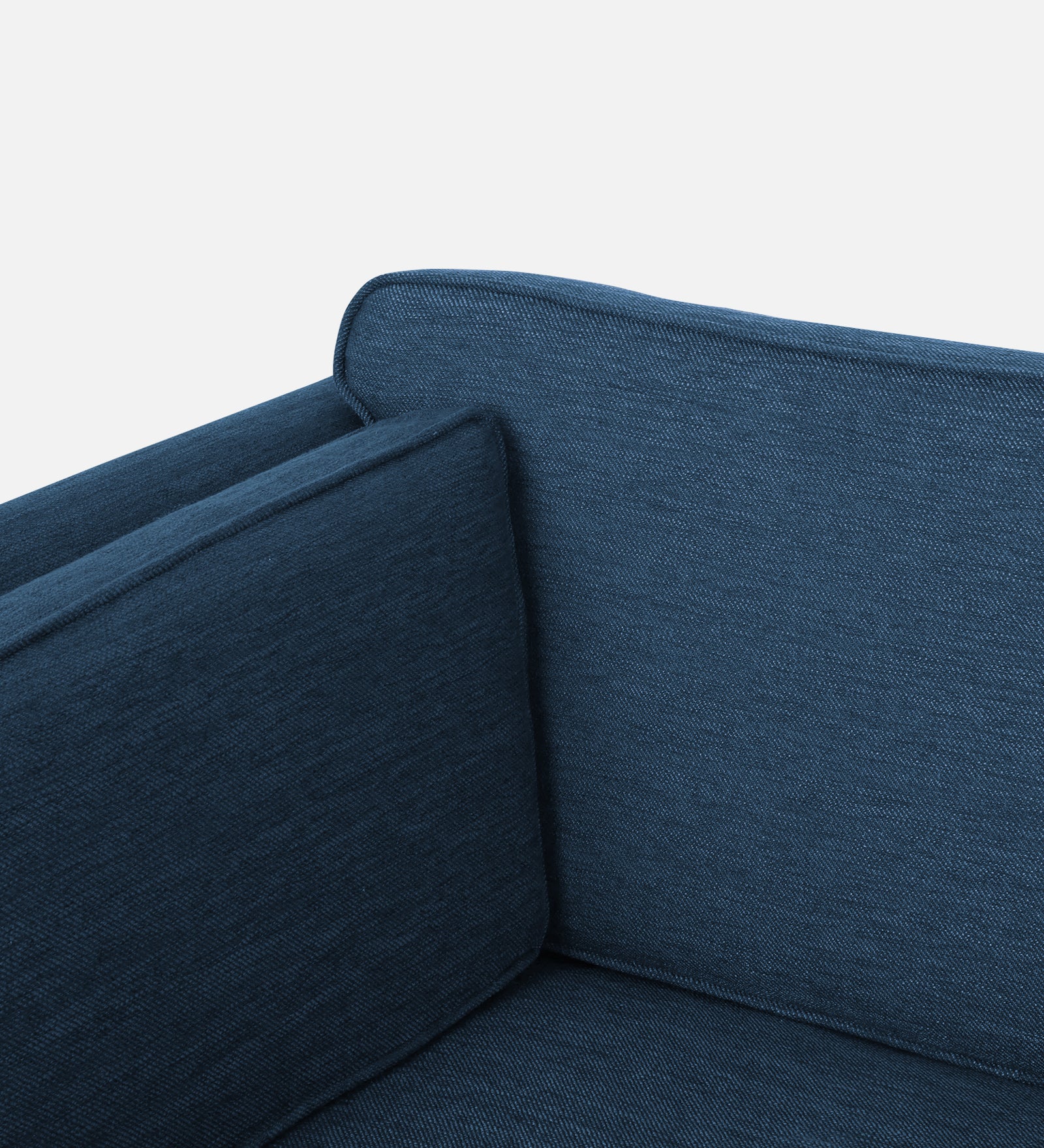 Nigar Fabric 1 Seater Sofa in Light Blue Colour