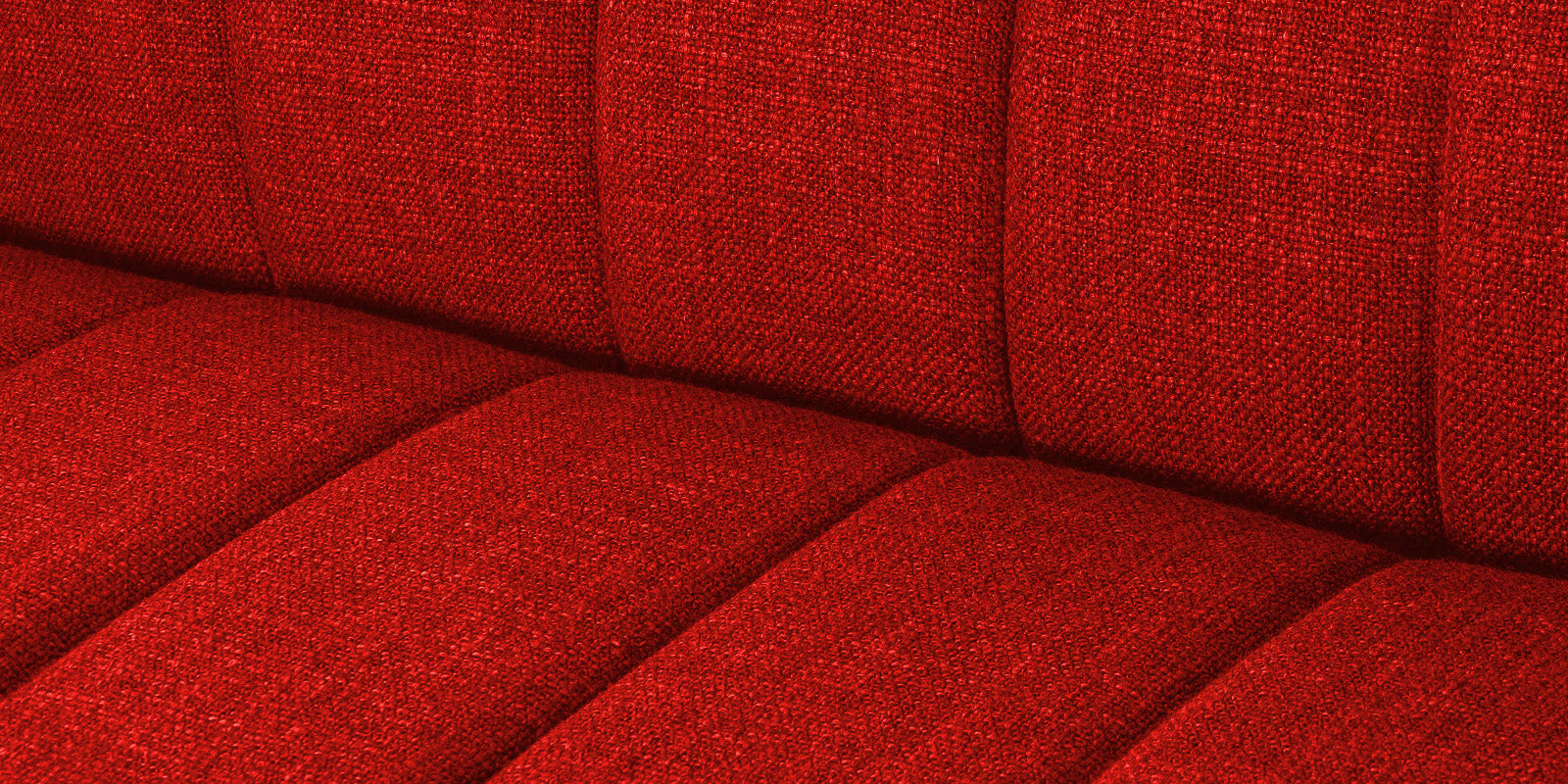 Lara Fabric 2 Seater Sofa In Ruby Red Colour - Febonic Living