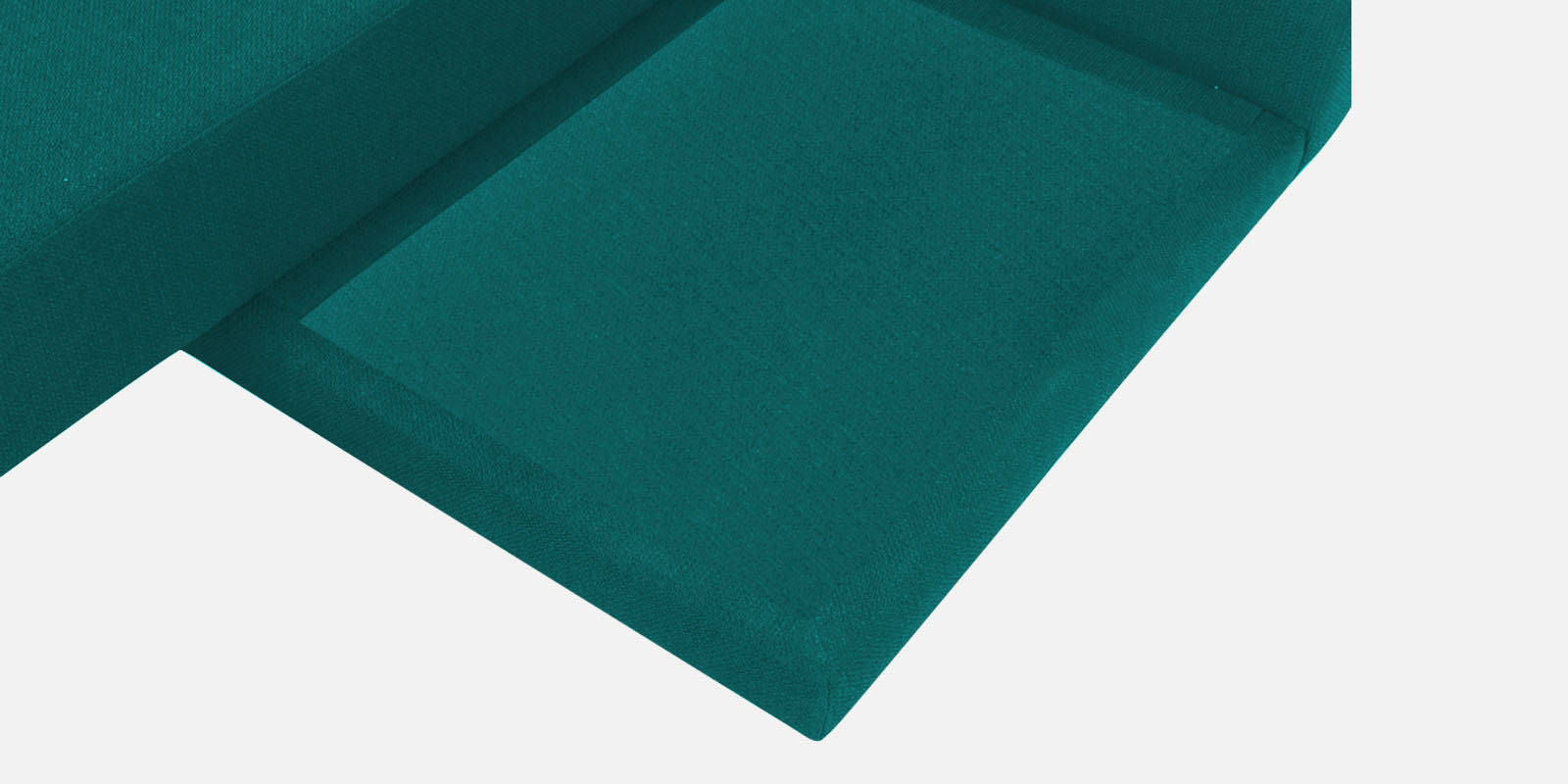 Ira Fabric RHS 6 Seater Convertible Sofa Cum Bed In Sea Green Colour - Febonic Living