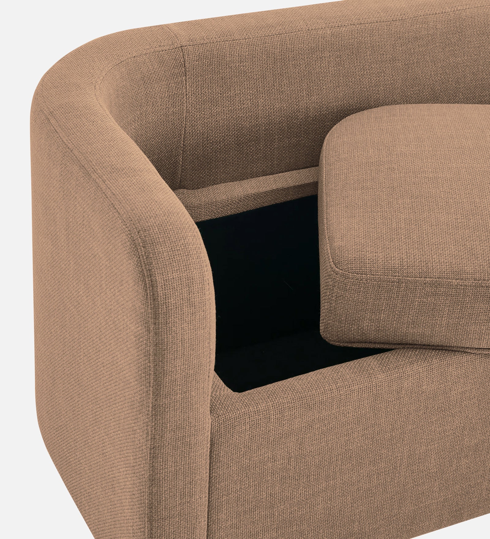 Cooper Fabric Storage Bench In Cosmic Beige Colour - Febonic Living