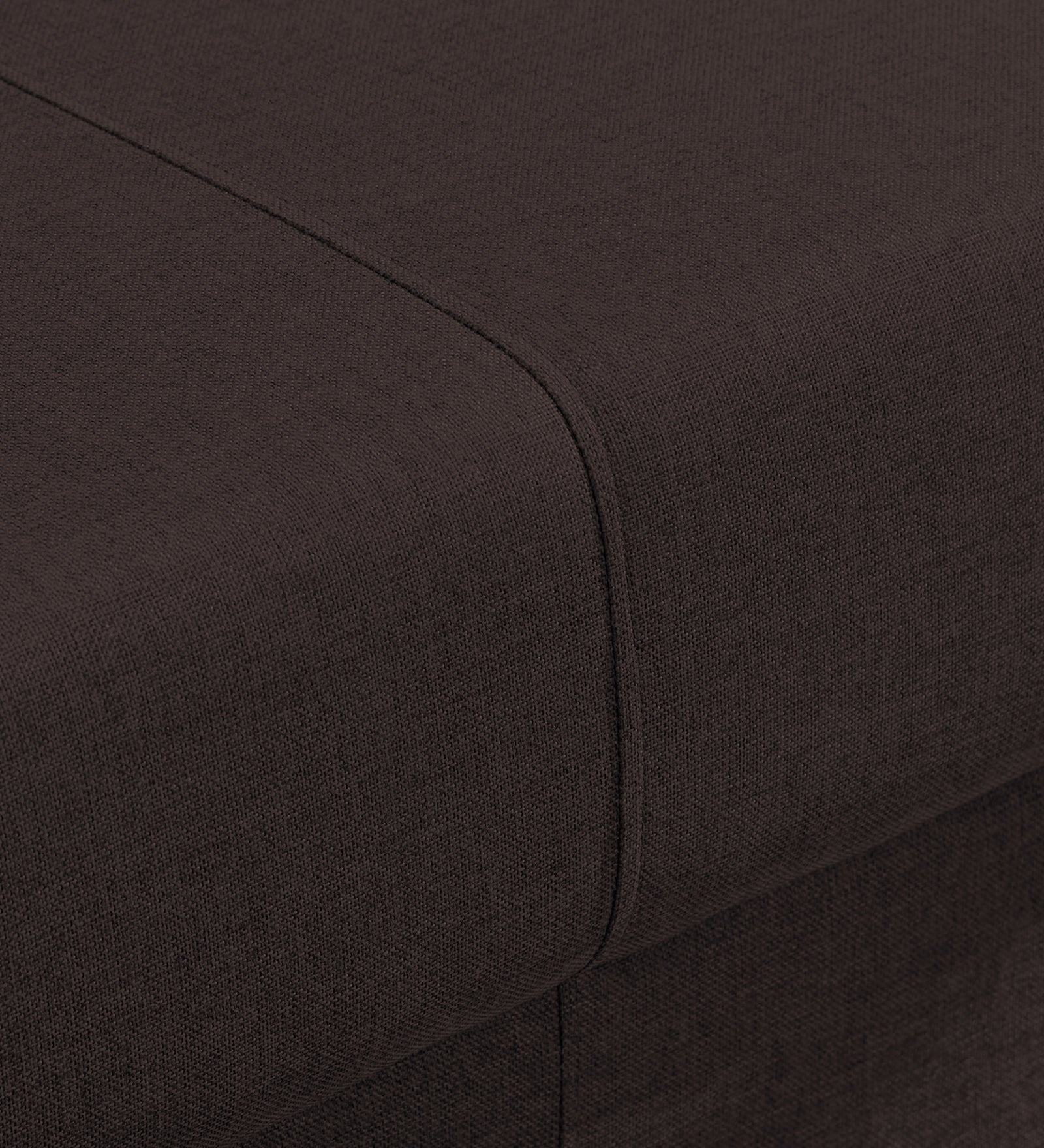 Devo Fabric 1 Seater Sofa In Dark Brown Colour - Febonic Living