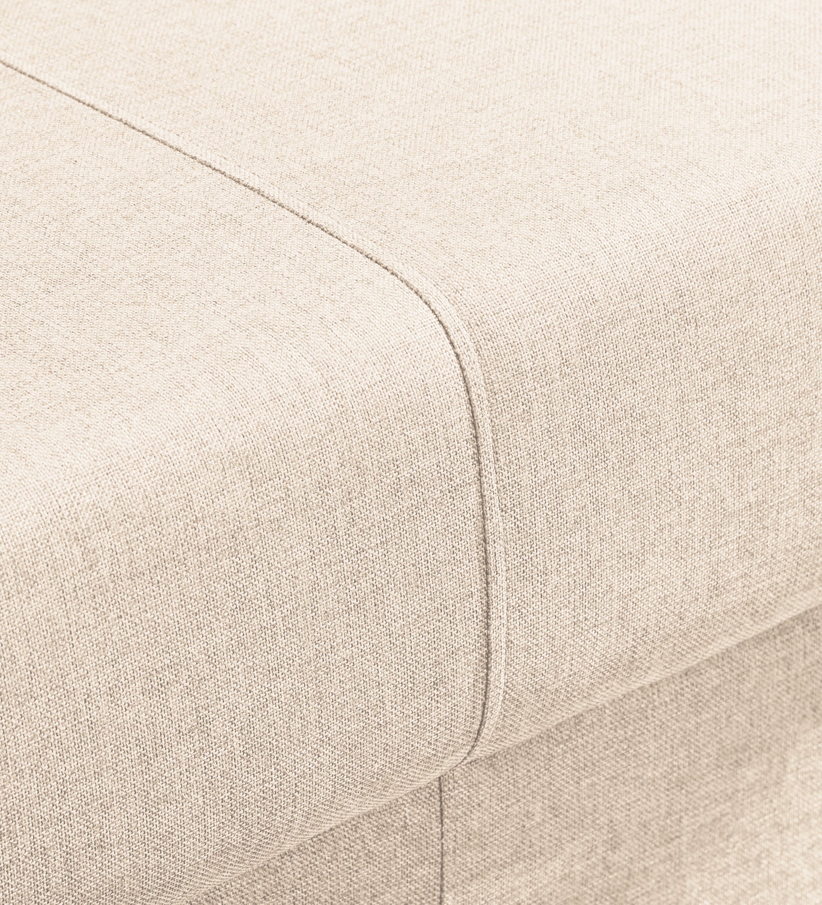 Devo Fabric 1 Seater Sofa In Woom Beige Colour - Febonic Living