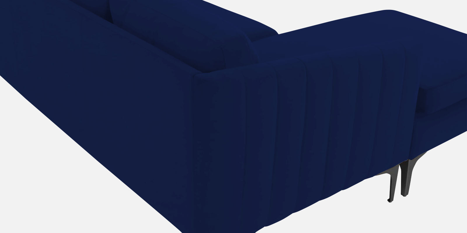 Haru Fabric RHS Sectional Sofa (2+Lounger) In Imperial Blue Colour - Febonic Living