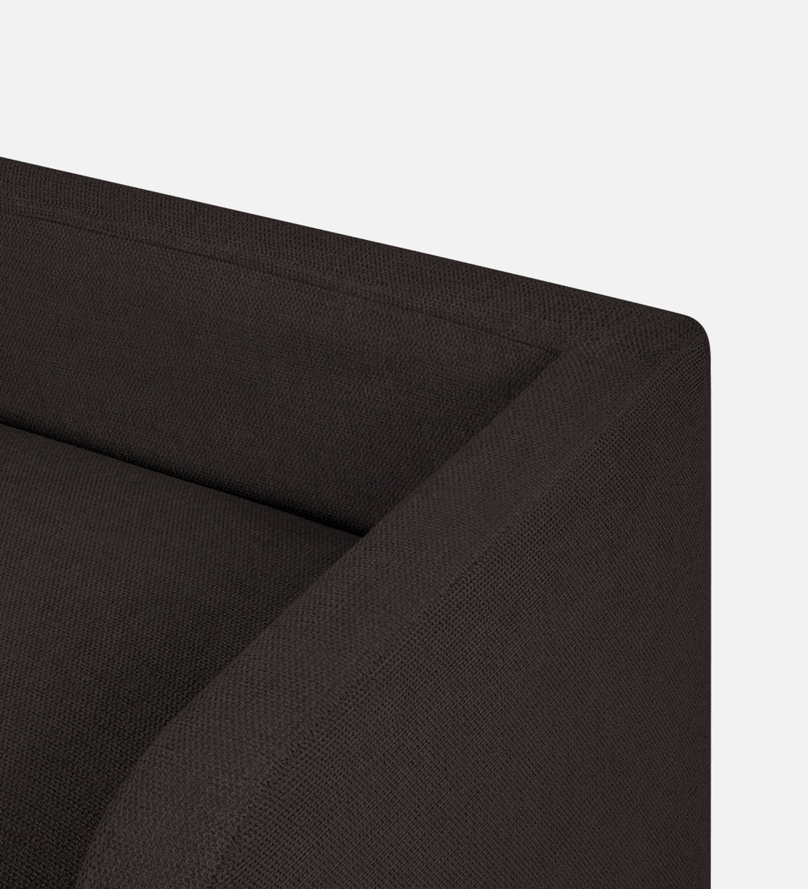 Maya Fabric Bench In Cara Brown Colour - Febonic Living