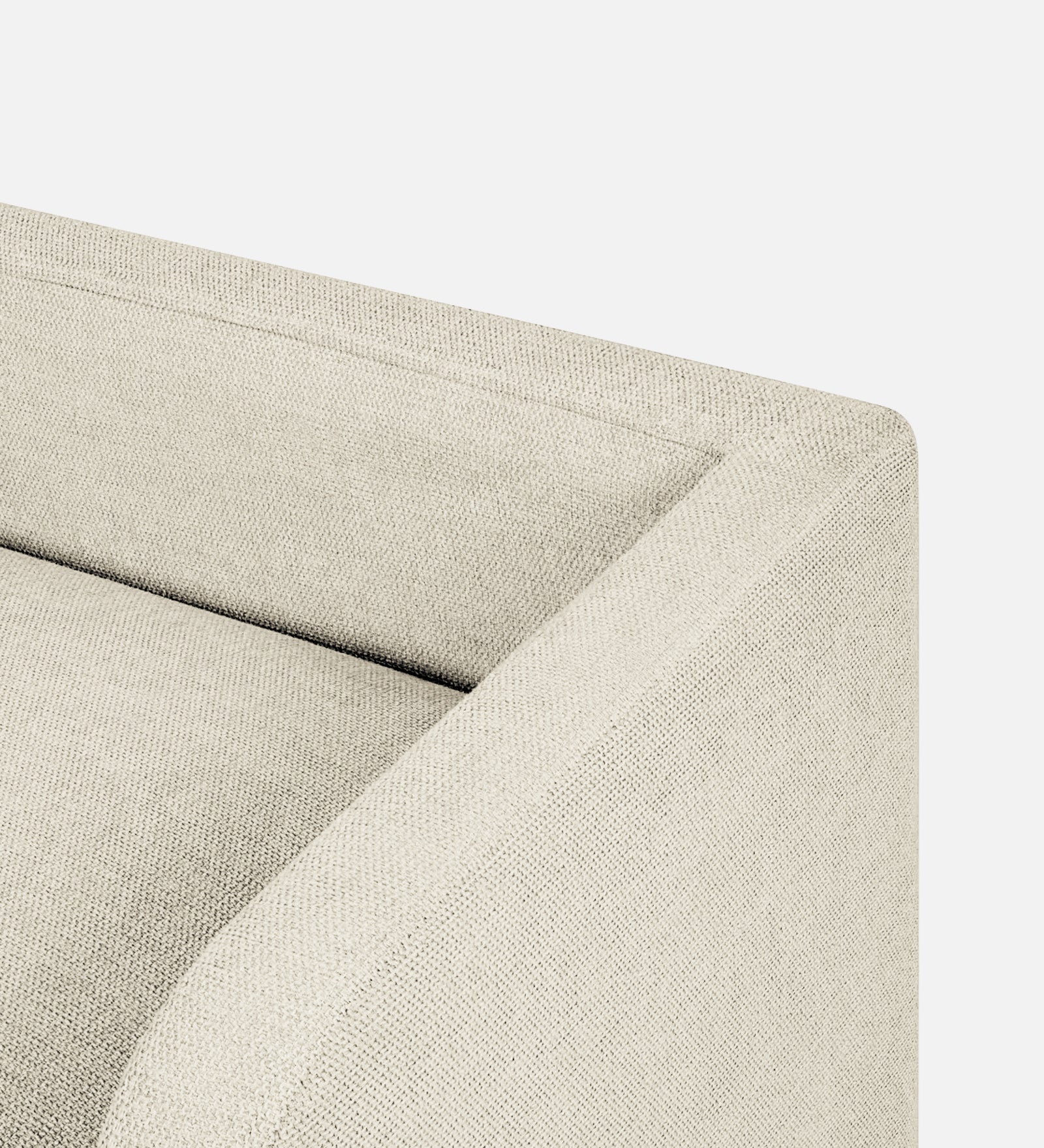 Maya Fabric Bench In Ivory Cream Colour - Febonic Living