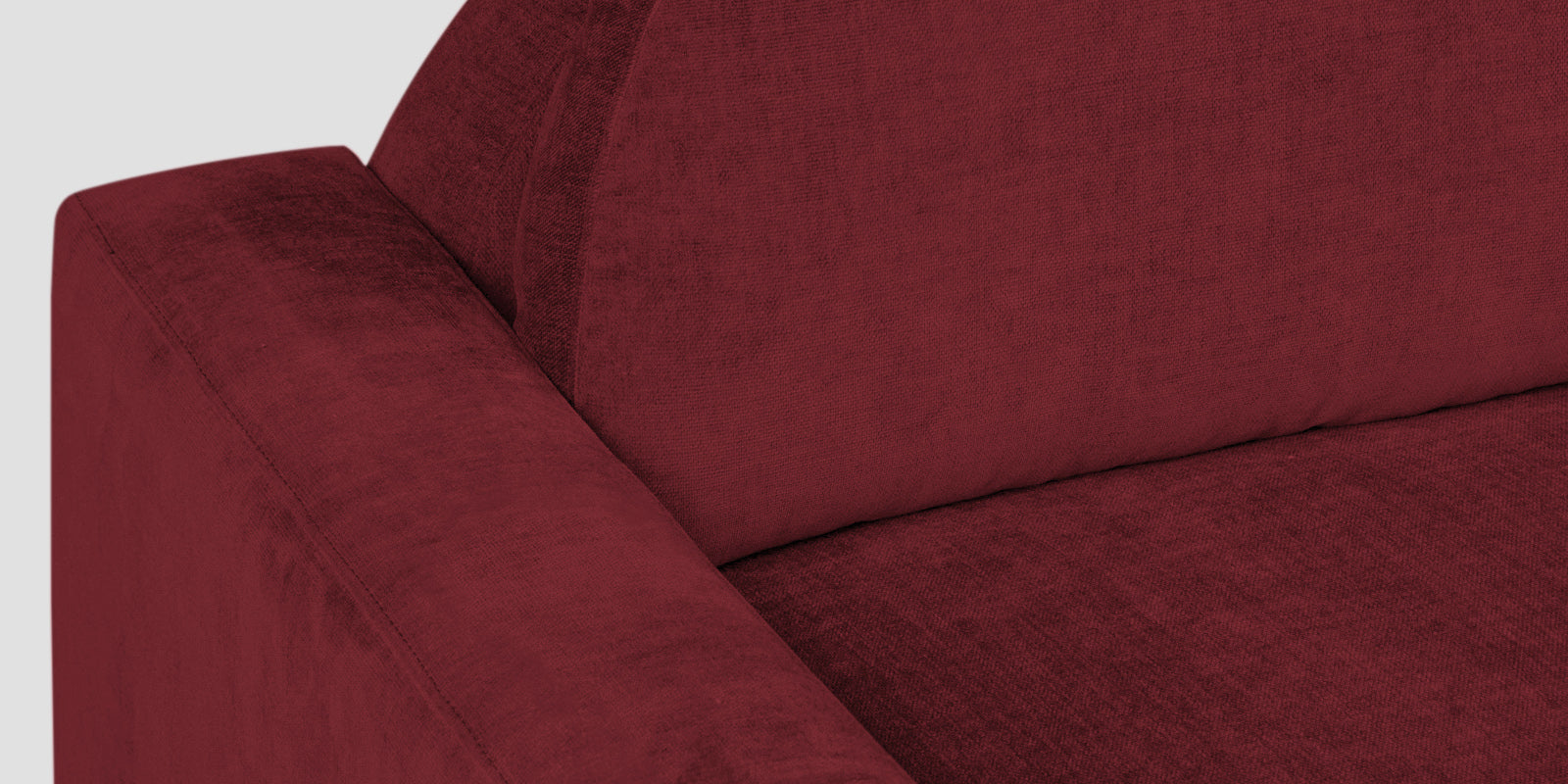 Dara Fabric 3 Seater Sofa In Blood Maroon Colour - Febonic Living