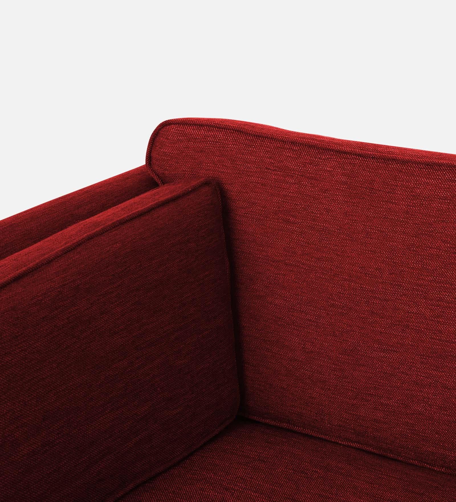 Nigar Fabric 1 Seater Sofa In  Blood Maroon Colour - Febonic Living