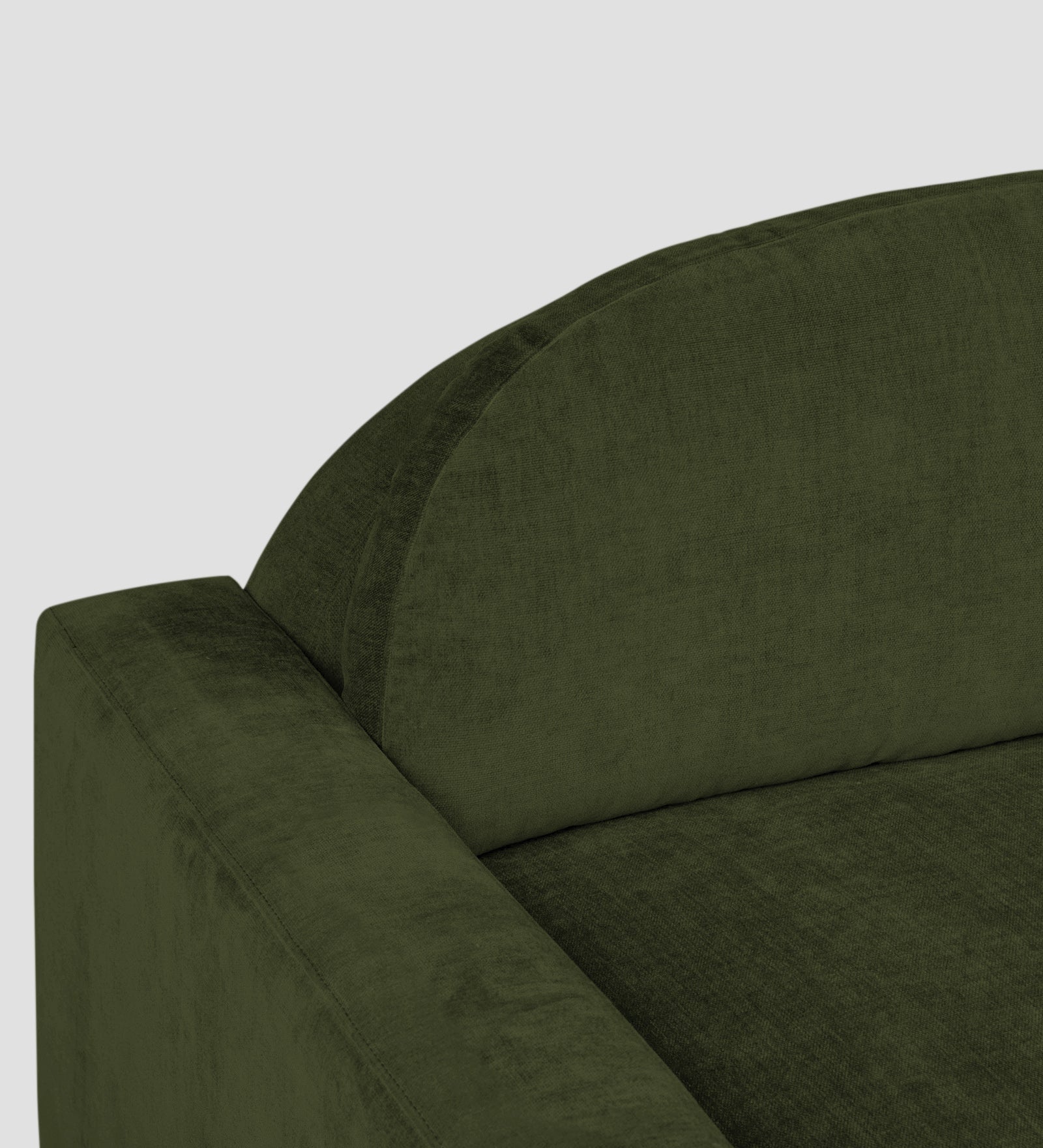 Dara Fabric 1 Seater Sofa In Olive Green Colour - Febonic Living