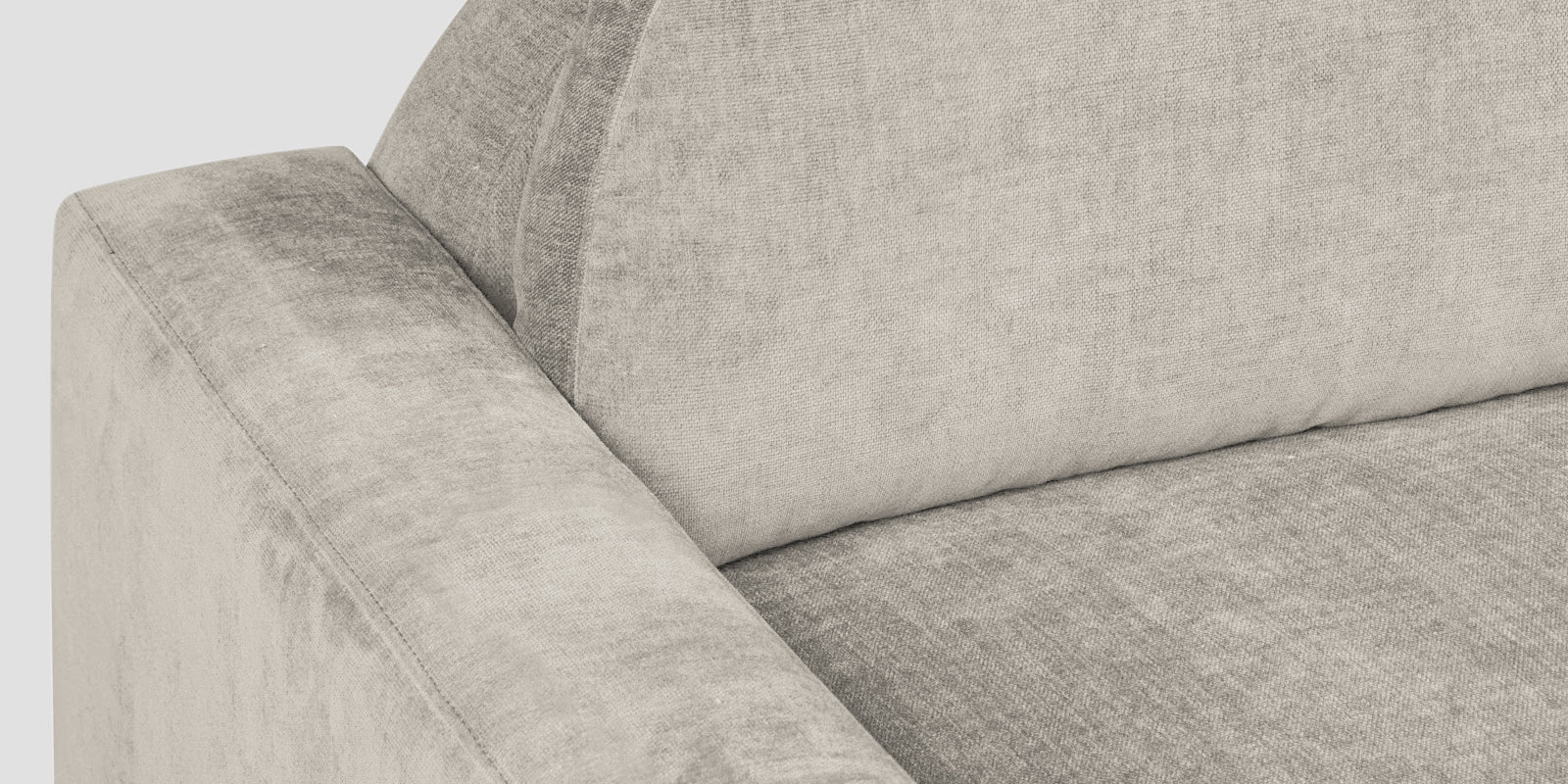 Dara Fabric 3 Seater Sofa In Ash Grey Colour - Febonic Living