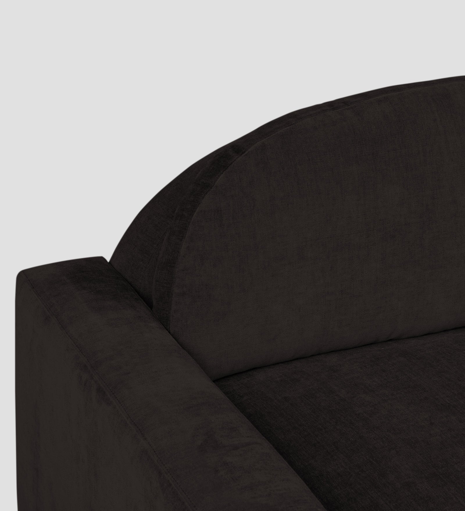 Dara Fabric 1 Seater Sofa In Cara Brown Colour - Febonic Living