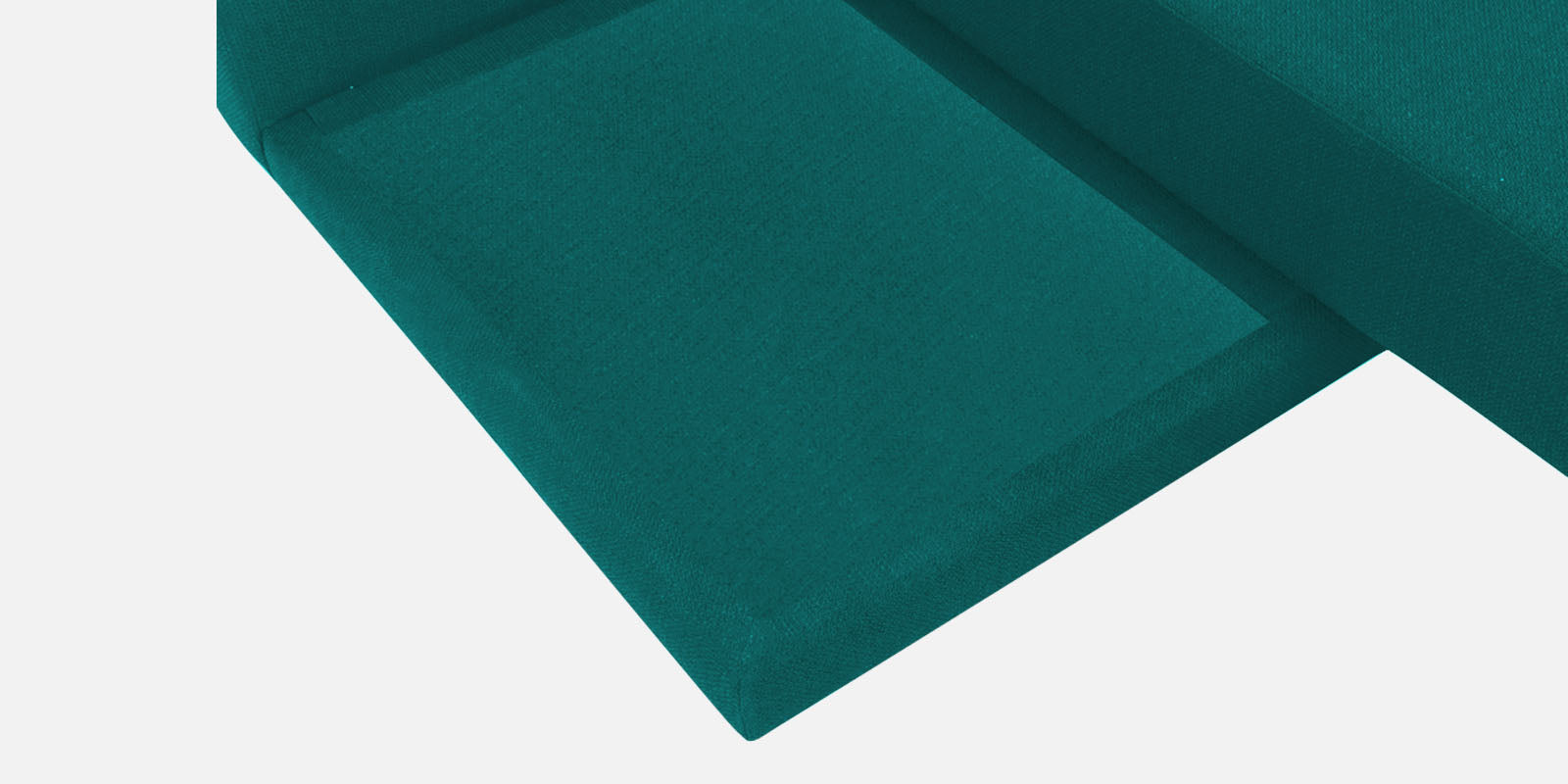 Ira Fabric LHS 6 Seater Convertible Sofa Cum Bed In Sea Green Colour - Febonic Living