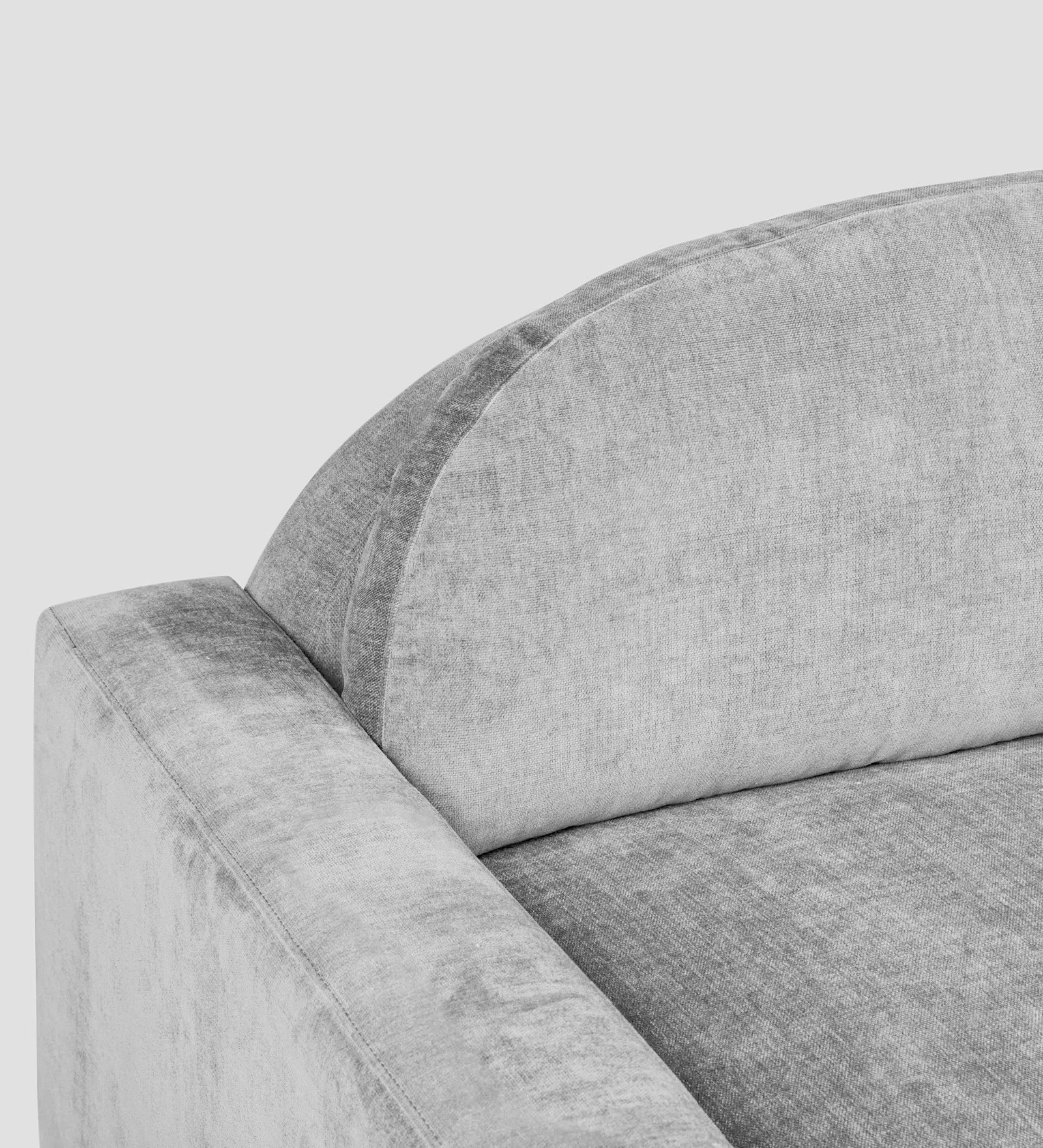 Dara Fabric 1 Seater Sofa In Lit Grey Colour - Febonic Living