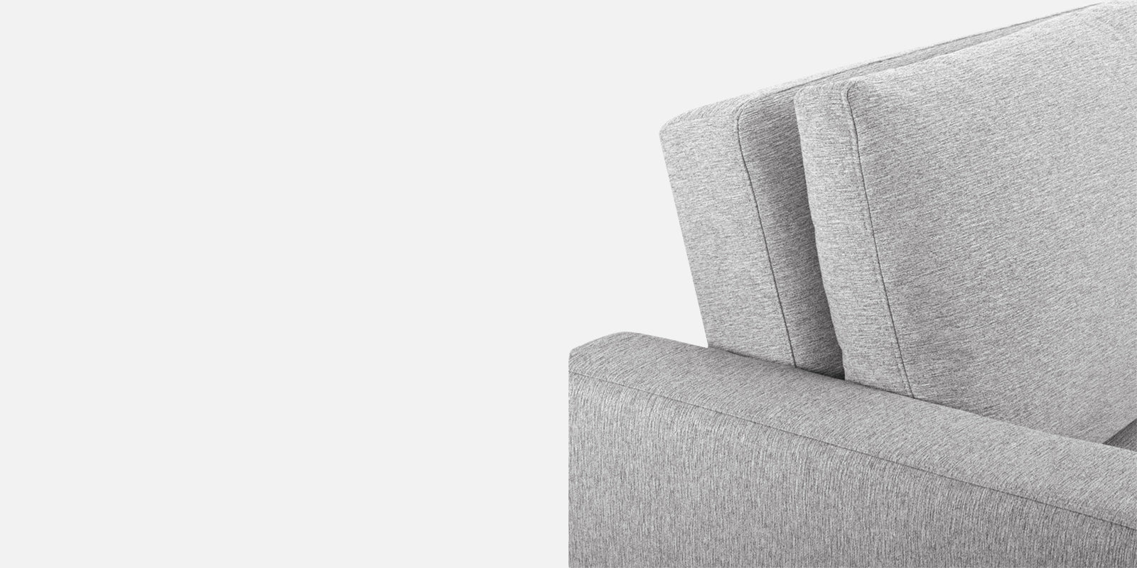 Lobby Fabric 2 Seater Pull Out Sofa Cum Bed In Lit Grey Colour - Febonic Living