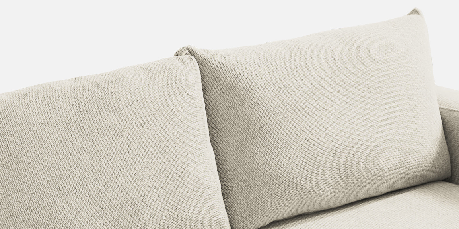 Roman Fabric 3 Seater Foldable Sofa Cum Bed In ivory cream Colour With USB Portable Type - Febonic Living