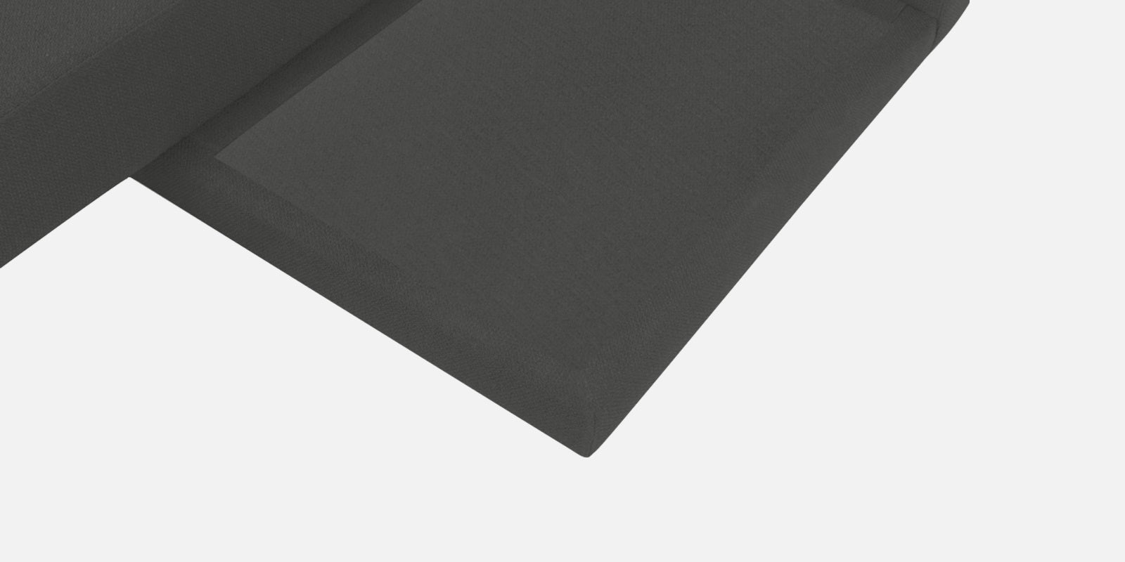 Ira Fabric RHS 6 Seater Convertible Sofa Cum Bed In Charcoal Grey Colour - Febonic Living