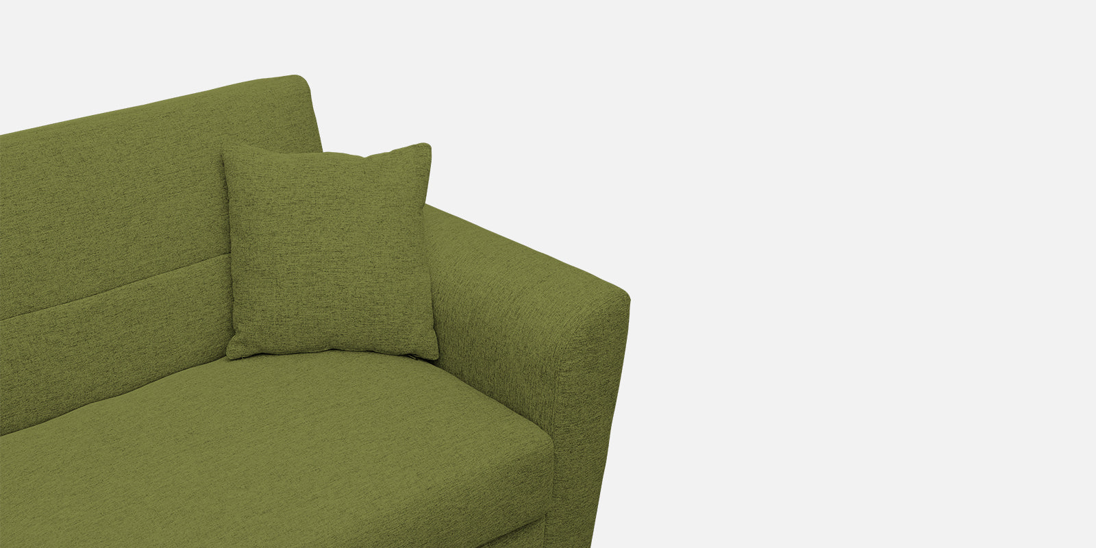 Bony Fabric 3 Seater Convertible Sofa Cum Bed In Lime Green Colour - Febonic Living