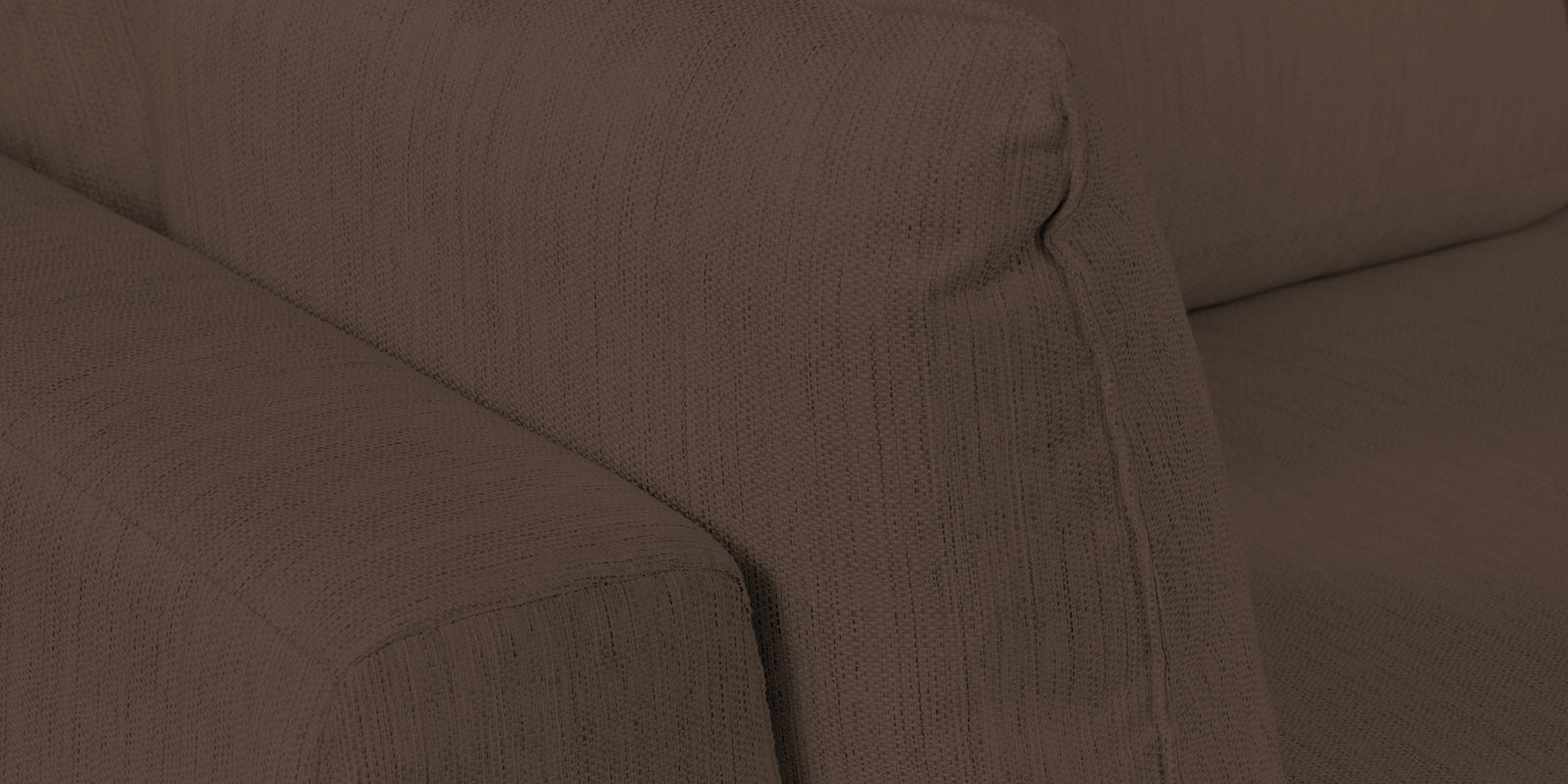 Ziggy Fabric RHS Sectional Sofa (3+Lounger) In Rosy Brown Colour - Febonic Living
