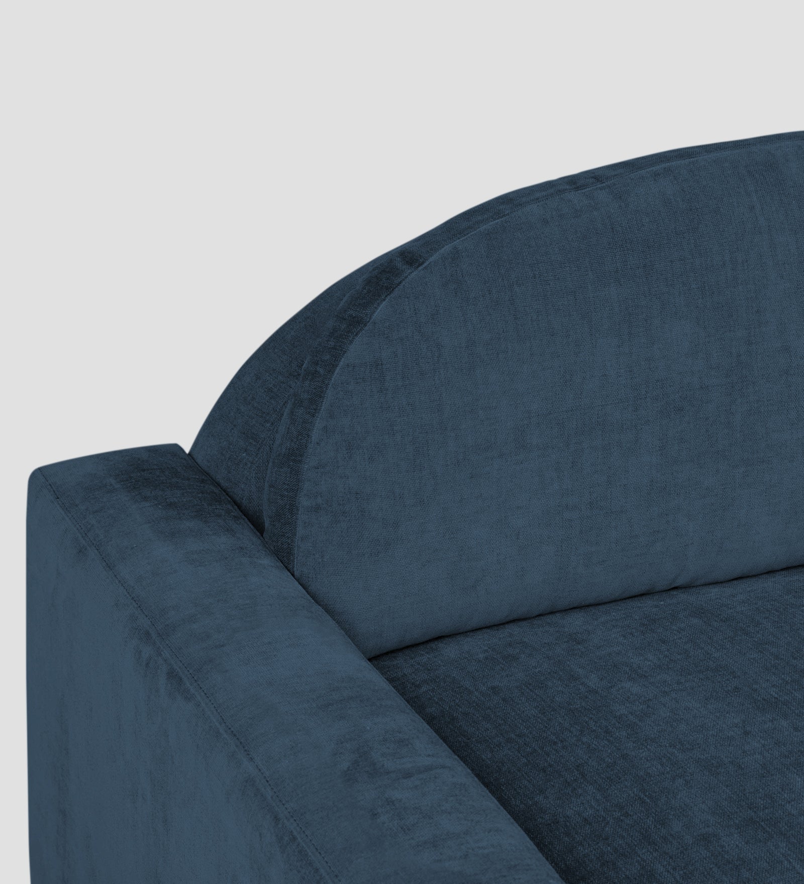 Dara Fabric 1 Seater Sofa In Light Blue Colour - Febonic Living