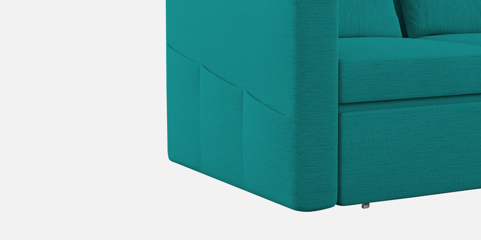 River Fabric 2 Seater Pull Out Sofa Cum Bed In Sea Green Colour - Febonic Living