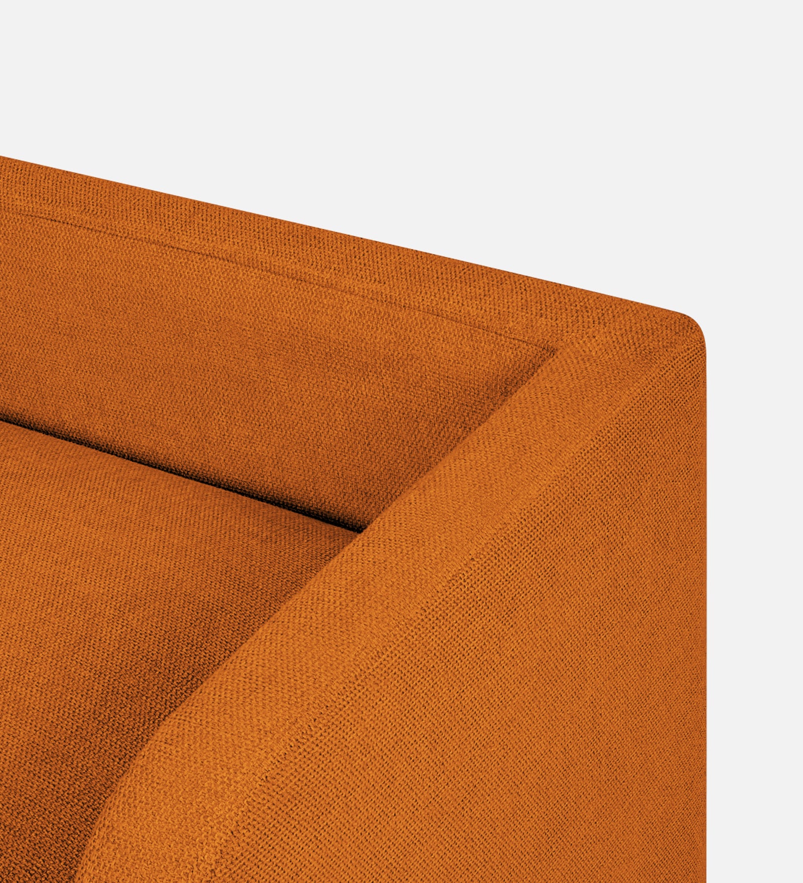 Maya Fabric Bench In Vivid Orange Colour - Febonic Living