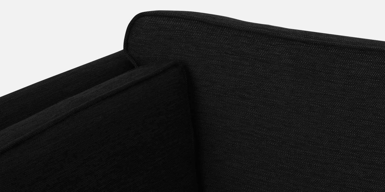 Nigar Fabric 3 Seater Sofa In Zed Black Colour - Febonic Living
