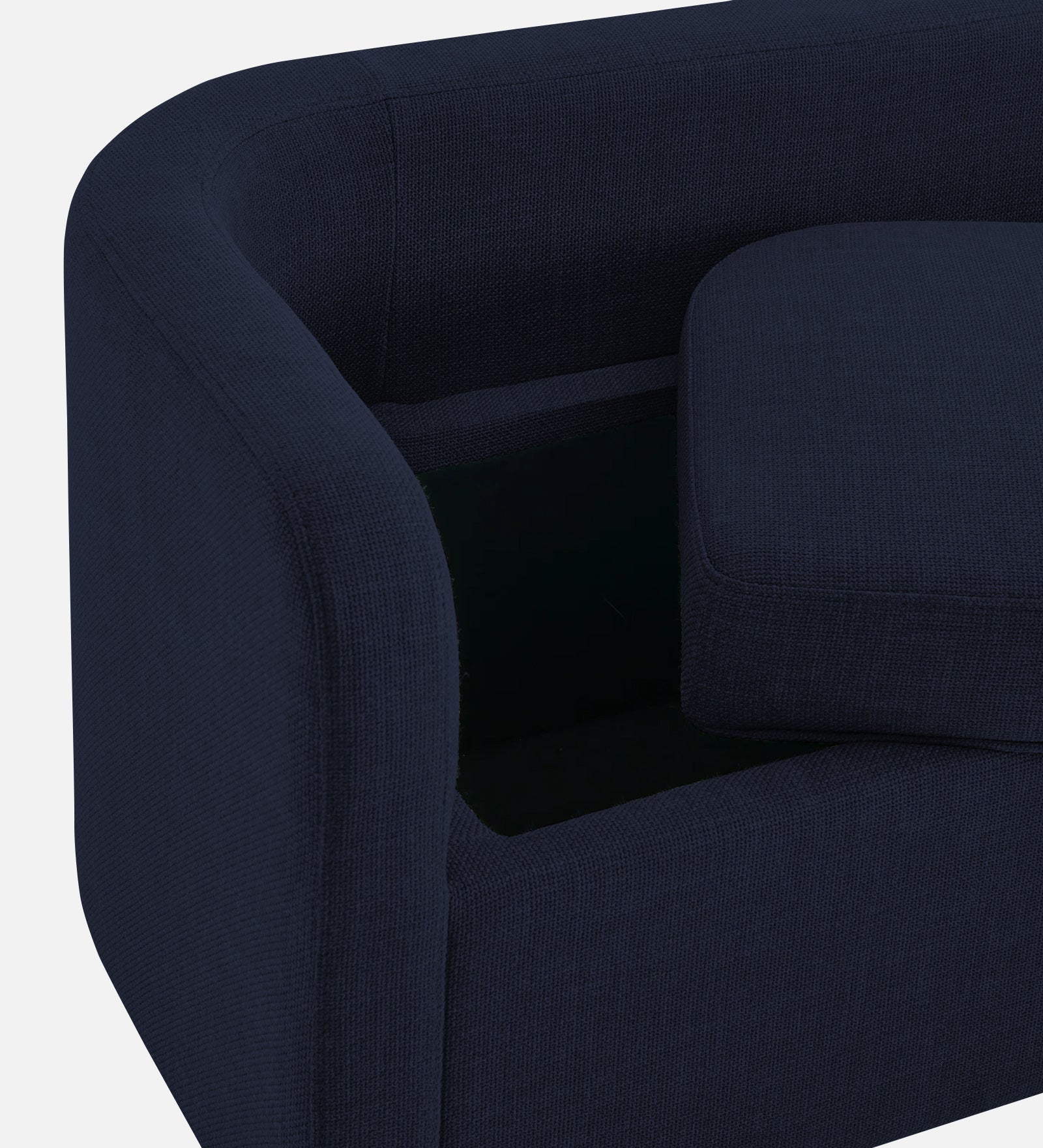 Cooper Fabric Storage Bench In Royal Blue Colour - Febonic Living