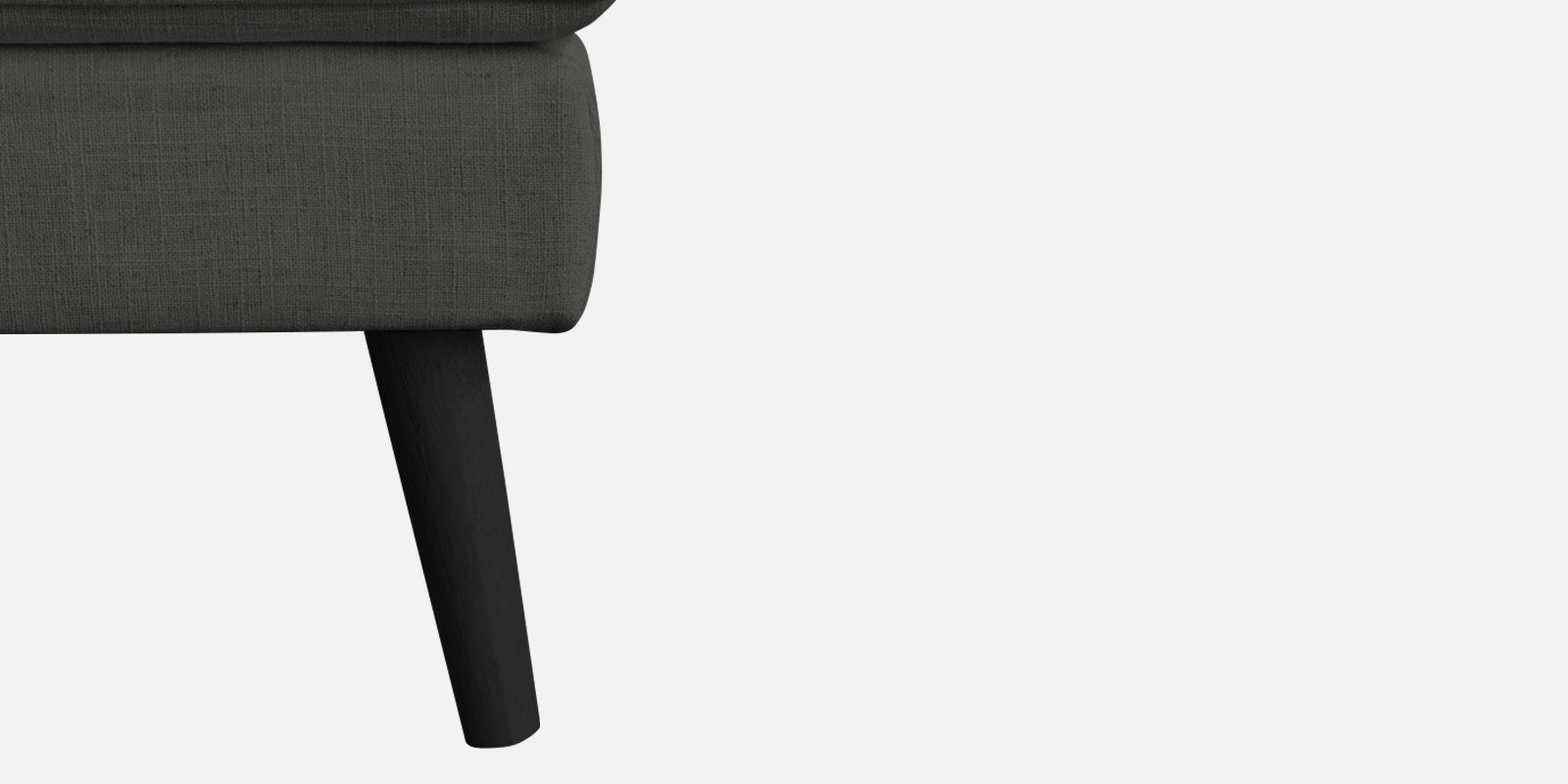 Toner Fabric 3 Seater Convertible Sofa Cum Bed In Charcoal Grey Colour - Febonic Living