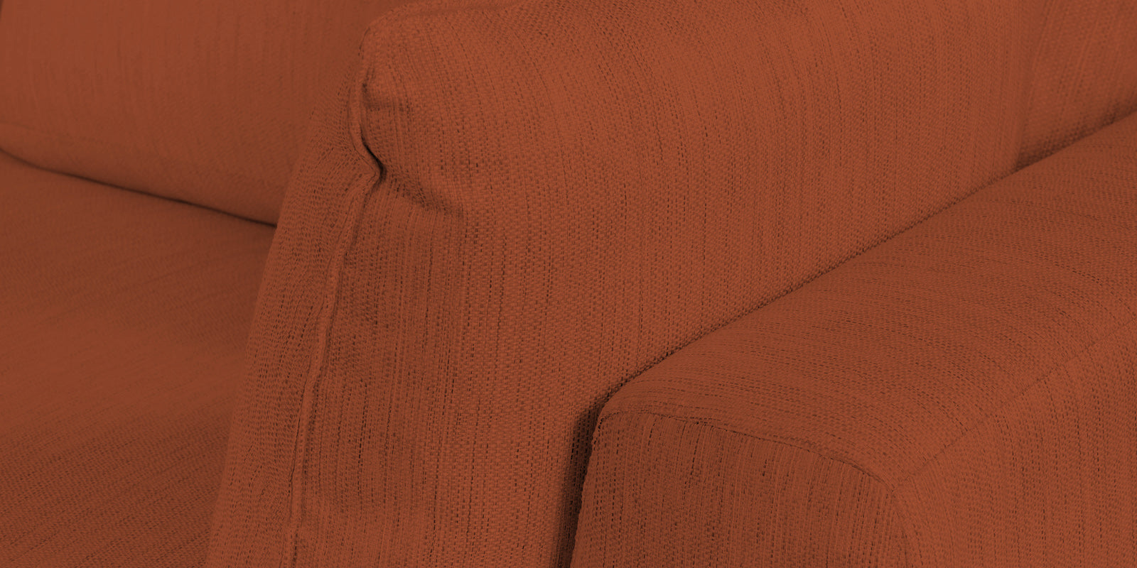 Ziggy Fabric LHS Sectional Sofa (3+Lounger) In Royal Orange Colour - Febonic Living