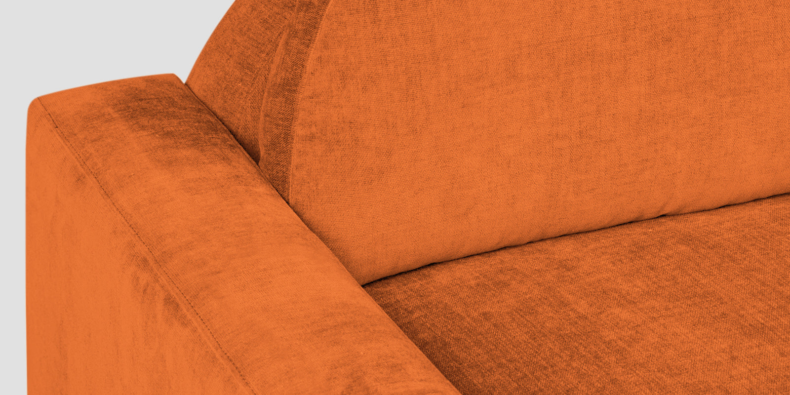 Dara Fabric 2 Seater Sofa In Vivid Orange Colour - Febonic Living
