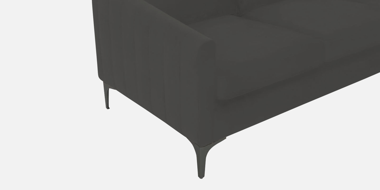 Haru Fabric LHS Sectional Sofa (3+Lounger) In Hory Grey Colour - Febonic Living