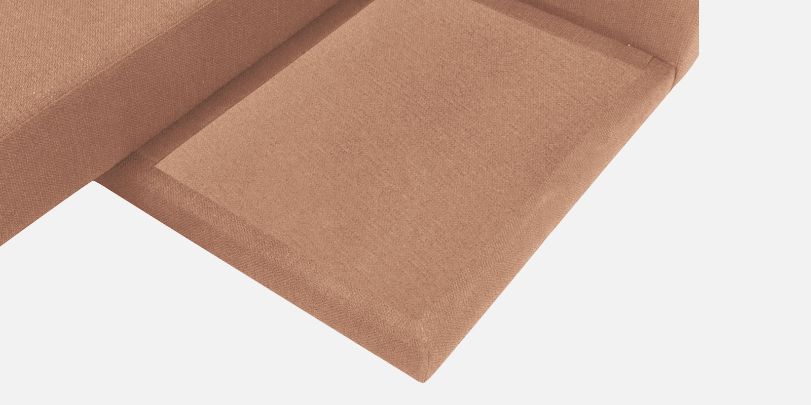 Ira Fabric RHS 6 Seater Convertible Sofa Cum Bed In Cosmic Beige Colour - Febonic Living